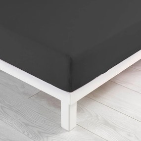 Antracitová napínacia plachta jersey 160x200 cm Jersy – douceur d'intérieur