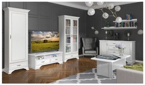 Polica KENTAK POL95, alpská biela, 95 cm