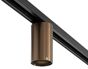 Moderný tmavo bronzový reflektor pre 1-fázový koľajnicový systém GU10 35mm - Iconic Ruby Honey