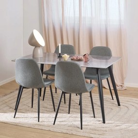 Jedálenský set Wicklow sivý/hnedý