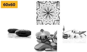 Set obrazov vôňa pokoja Feng Shui - 4x 40x40