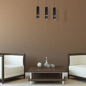 Luster na lanku VIDAR 3xGU10/25W/230V čierna