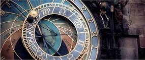 Obraz - Orloj, Praha (120x50 cm)