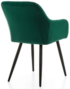 Jedálenská stolička todi velúr zelená | jaks