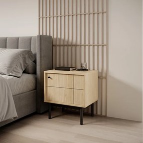 Nočný stolík JAPANDI Artea oak 012364