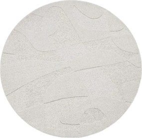 Koberec Agnella Morphic Botanica svetlosivý kruh