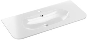 Zápustné umývadlo PURE 100-46 lesklé biele