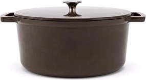Elmich Smaltovaný liatinový hrniec Ember 28 cm hnedý