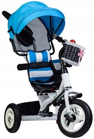 Eco Toys Trojkolka modrá s otačaním sedadla