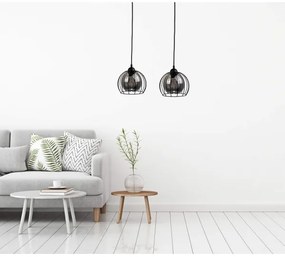 Luster na lanku SOLO BLACK 2xE27/60W/230V