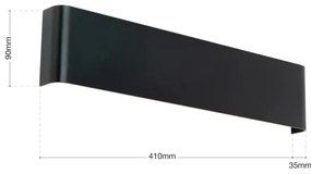 Orion - LED nástenné svietidlo ACCENT LED/14W/230V čierne