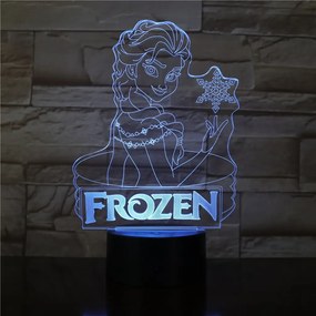 3Dmix 3DL-SMRT043 – 3D LED nočná lampa - Frozen (Smart)