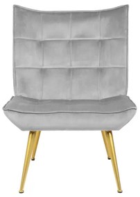 Kreslo VINNIS s podnožkou, sivé 856681