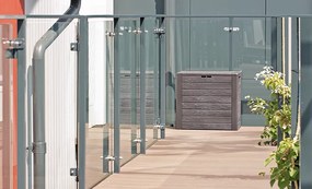 Záhradný box WOODEBOX 140 l - antracit 58,5 cm PRMBWL140-S433