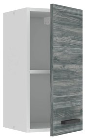 Kuchynská skrinka Belini Premium Full Version horná 30 cm šedý antracit Glamour Wood