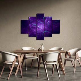 Obraz modernej modrej abstrakcie (150x105 cm)