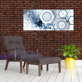 Obraz - Geometrická abstrakcia (120x50 cm)