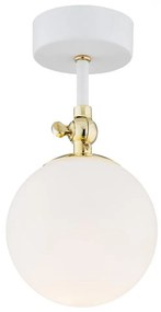 Argon 4002 - Kúpeľňový prisadený luster LATINA 1xE14/7W/230V IP44 biela/zlatá