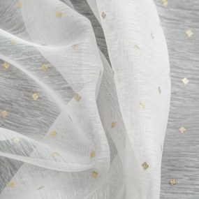 ZÁCLONA NA KRÚŽKOCH SIBEL 300X160 CM BIELA