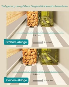 Sada kuchynských políc KCS062WD01 (4 ks)