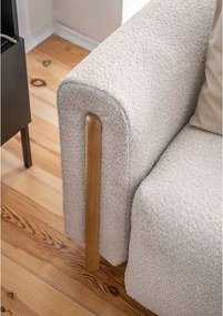 Béžová rozkladacia/s úložným priestorom pohovka z textílie buklé 244 cm Arcadova – ELTAP