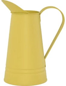 Váza kovová 7 x 11,5 x 18 cm žltá