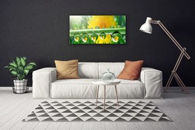 Obraz Canvas Stonka kvapky rosa rastlina 140x70 cm