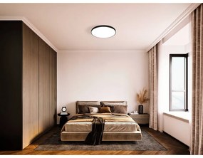 Čierne LED stropné svietidlo ZUBIETA-A – EGLO