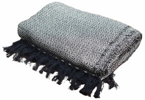 Boho Pohodlný Prehoz - 125 x 150 cm - Drevené Uhlie Sada 5 ks zvýhodnená cena
