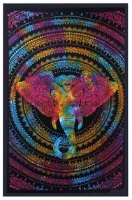 Bavlnená prikrývka na posteľ - Hlava slona (jednolôžková)