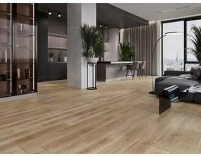 Mexen San Marcos, vinylová podlaha 1240x182 mm SPC 6,5 mm, IXPE 1,5 mm, 4-stranná V-drážka, dub, F1048-1240-182-505-4V1-01