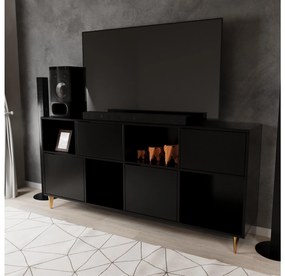 TV stolík/skrinka Modem L739 (čierna). Vlastná spoľahlivá doprava až k Vám domov. 1108023