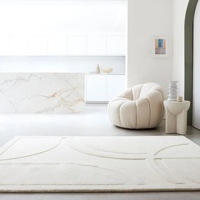 Biely vlnený koberec 200x290 cm Olsen – Asiatic Carpets