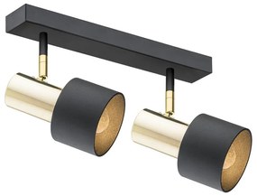 Argon 0925 - Bodové svietidlo DORIA 2xE27/15W/230V čierna/mosadz