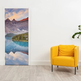 Fototapeta na dvere - Horská kanadská krajina (95x205cm)