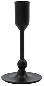 House Doctor Kovový svietnik Folk Black 12 cm