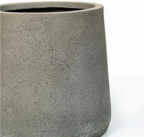 Moderný kvetináč VEKRA, sklolaminát, 40x40 cm, sivý