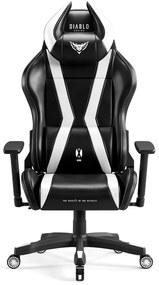 Herné kreslo Diablo X-Horn 2.0 King Size, čierno-biele