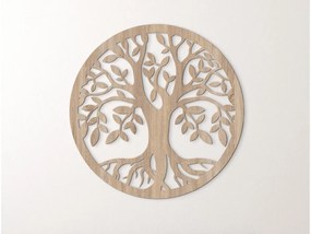 drevko Drevený obraz Strom života Vŕba Rozmer obrazu: 32,5 x 32,5 cm, Farba dekorácie: Čierna