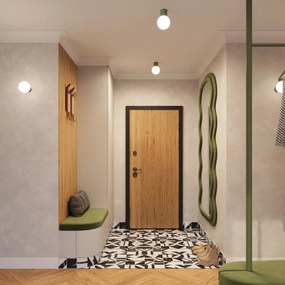 Nástenné svietidlo Halo, 1x biele sklenené tienidlo, og