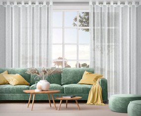 ZÁCLONA NA KRÚŽKOCH KELLY 300X250 CM BIELA