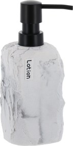 Dávkovač mydla Paola, biela/s čiernymi prvkami, 400 ml