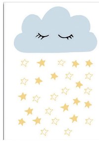 Detský obrázok 30x40 cm Cloud – Wallity