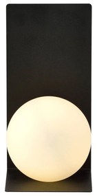 Nástenné svetlo Form 5, 15cmx30cm, čierna/opálová