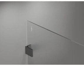 Mexen Lunar sprchová stena pravá 150 x 200 cm, 8mm číre sklo, brúsený grafit, 830-150-000-66-00-P