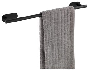 Antikoro matne čierny nástenný držiak na uteráky Wenko Orea Rail Turbo-Loc ®