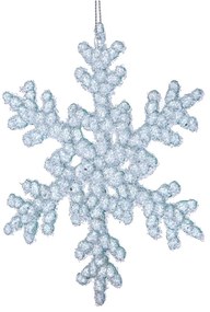 Sklenená vianočná ozdoba ø 6 cm Snowflake – Dakls