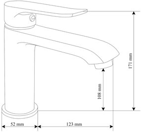 Mexen Pecos vaňová sada R75, chróm - 72703R75-00