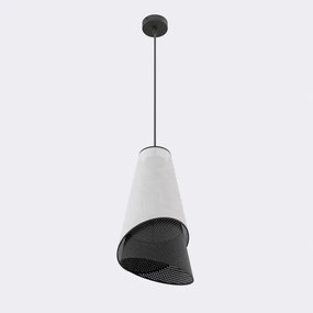 Luster na lanku MODA 1xE27/15W/230V sivá/čierna