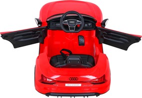 Ramiz Elektrické autíčko Audi RS E-Tron GT pre deti červené + diaľkové ovládanie + pohon 4x4 + rádio MP3 + LED + EVA
